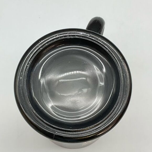 Cancer Zodiac Vintage Coffee Tea Stein Mug Federal Glass Black Gold - Picture 7 of 10